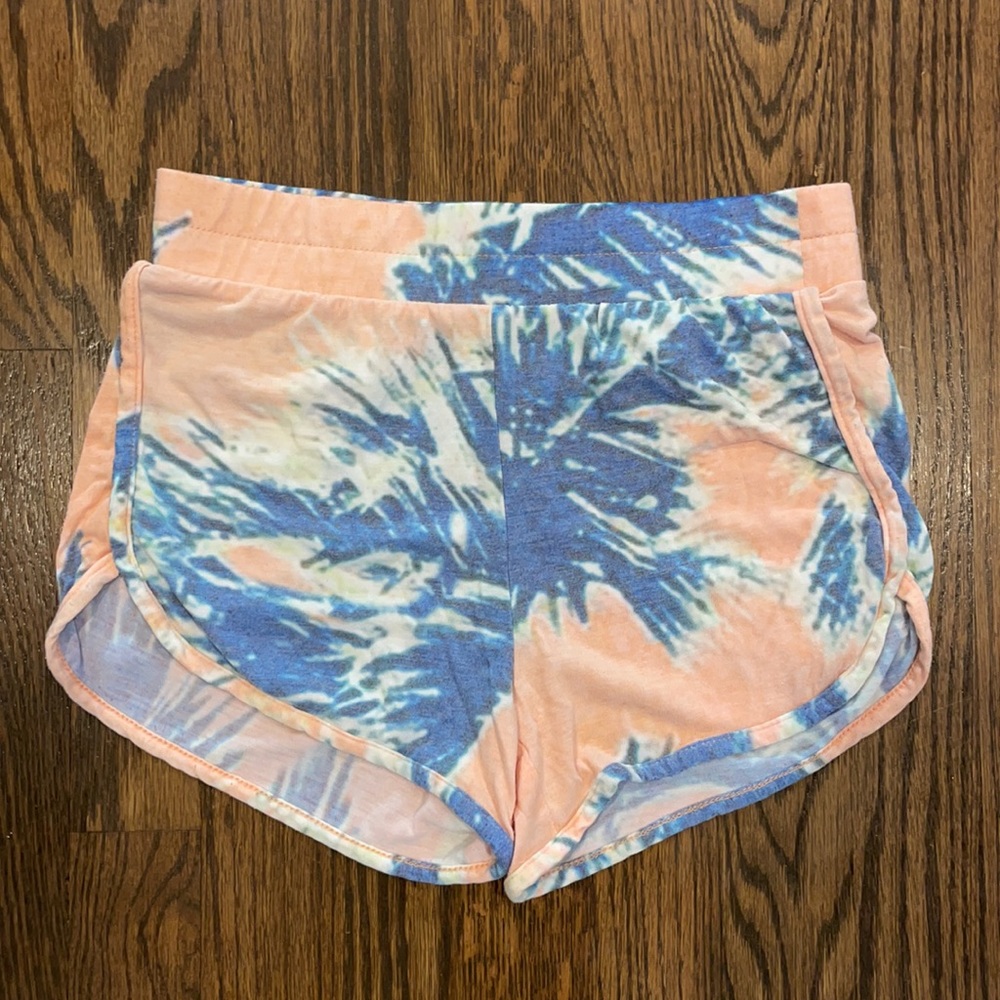 Sol Angeles Kids Girls Pink Blue Palm Short size 10